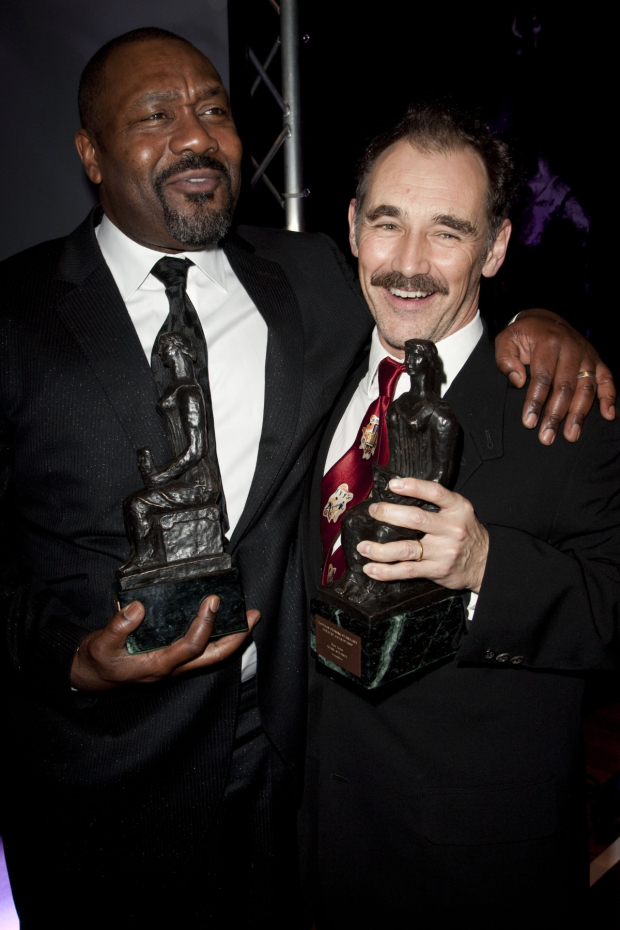 Lenny Henry and Mark Rylance pick up their Evening Standard Theatre Awards
