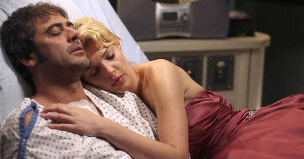 Jeffrey Dean Morgan and Katherine Hiegl in Grey&#39;s Anatomy