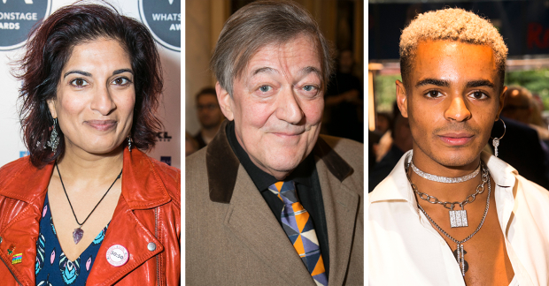 Mina Anwar, Stephen Fry and Layton Williams