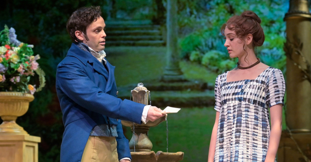 Justin Mortelliti as Mr. Darcy and Mary Mattison as Elizabeth Bennett in Pride and Prejudice