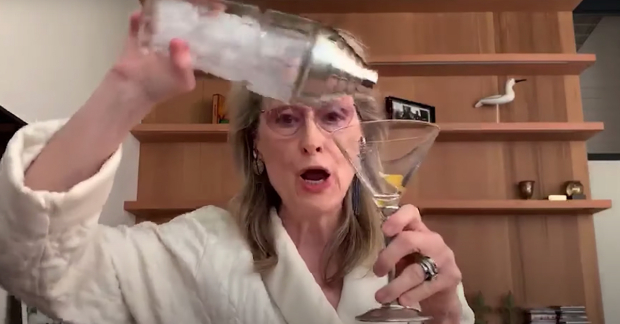 Meryl Streep making another vodka stinger