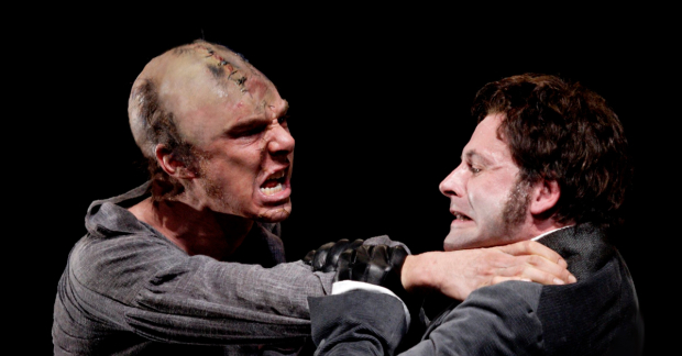 Benedict Cumberbatch and Jonny Lee Miller in Frankenstein