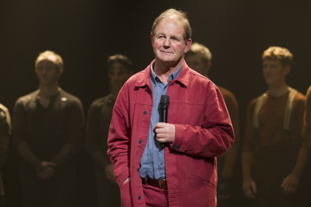 Michael Morpurgo during the curtain call for  War Horse 