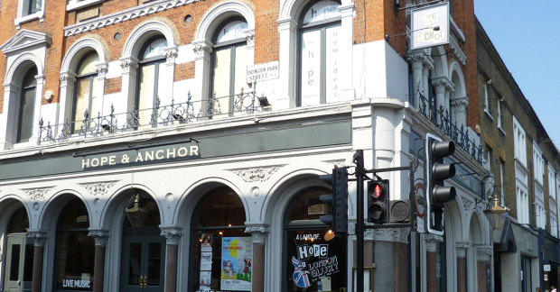 The Hope Theatre above the Hope and Anchor pub