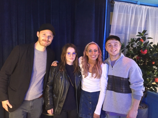 Kaitlyn Dever with the West End cast of the show 