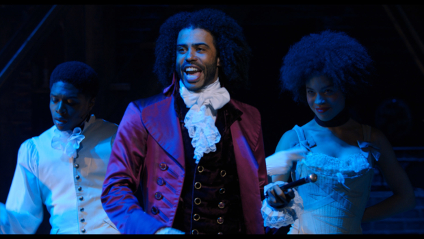 Daveed Diggs and the cast of Hamilton