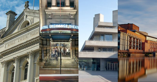 Edinburgh&#39;s Lyceum, Manchester&#39;s Royal Exchange, the National Theatre and the Royal Shakespeare Theatre
