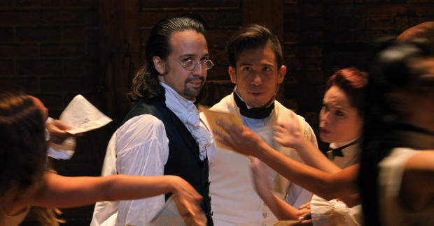 Lin-Manuel Miranda and the cast of Hamilton