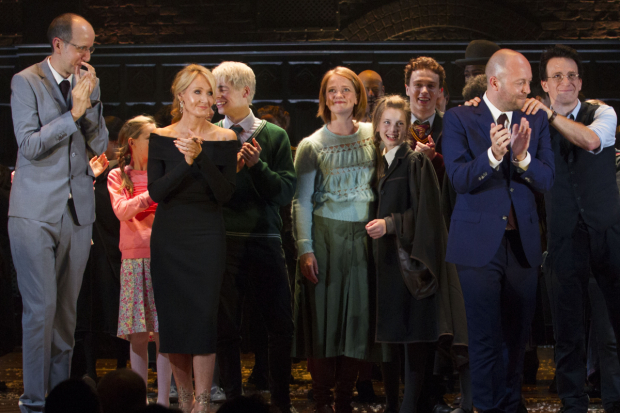 The cast and crew at the West End premiere of Harry Potter and the Cursed Child