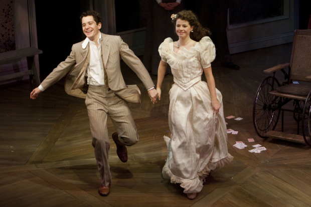 Gabriel Vick (Henrik Egerman) and Jessie Buckley (Anne Egerman) during the curtain call for one of the shows in this quiz