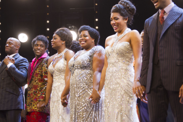 Cast during the West End premiere of Dreamgirls