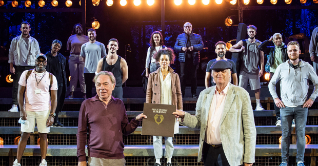 Andrew Lloyd Webber and Sir Tim Rice attend a socially distanced performance of Jesus Christ Superstar: The Concert at Regent's Park Open Air Theatre on Tuesday 1 September 2020, meeting the cast post show. 

2020 marks the 50th anniversary of the release of the Jesus Christ Superstar concept album, originally released September 1970.