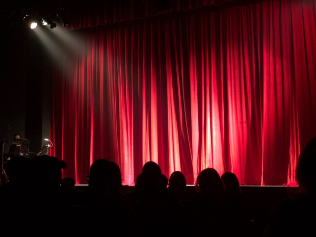 A stage curtain