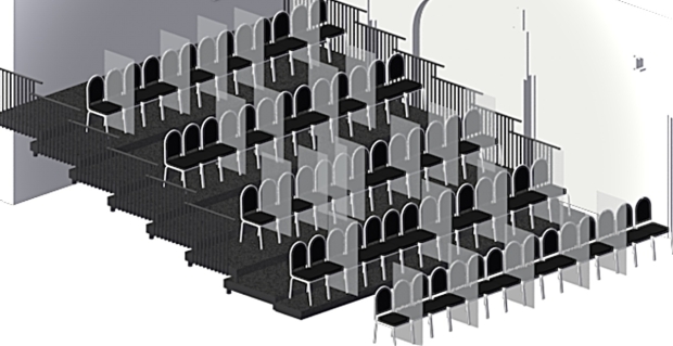 The seating set-up