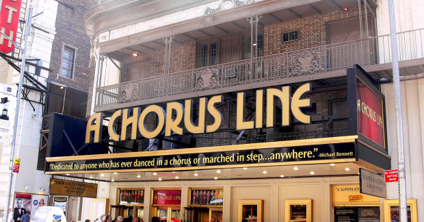 The Broadway revival marquee for A Chorus Line