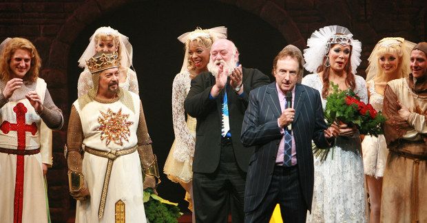 Eric Idle at the opening night of Spamalot