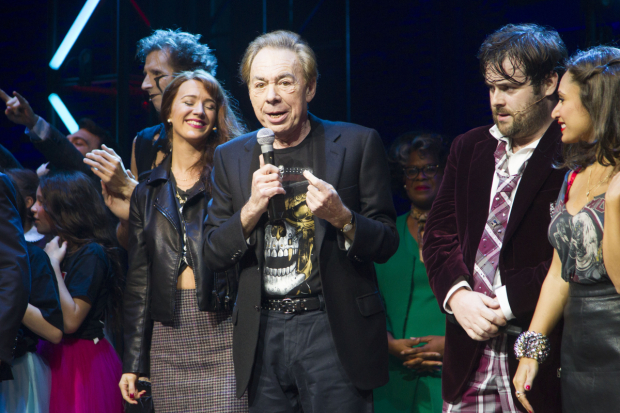 Andrew Lloyd Webber at the opening of School of Rock