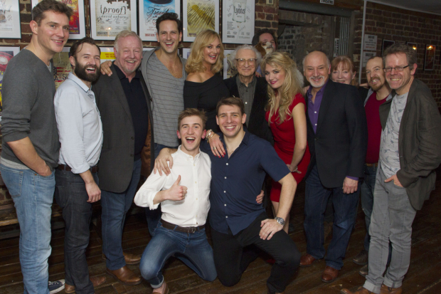 The She Loves me cast – with Callum Scott Howells in the white shirt at the front