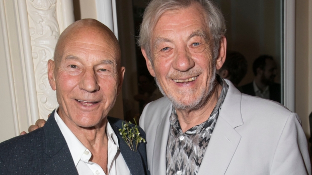 Patrick Stewart and ian McKellen