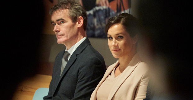 Artistic director Rufus Norris and Duchess of Sussex
