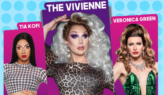 Line-up for The Drag Queens of Pop