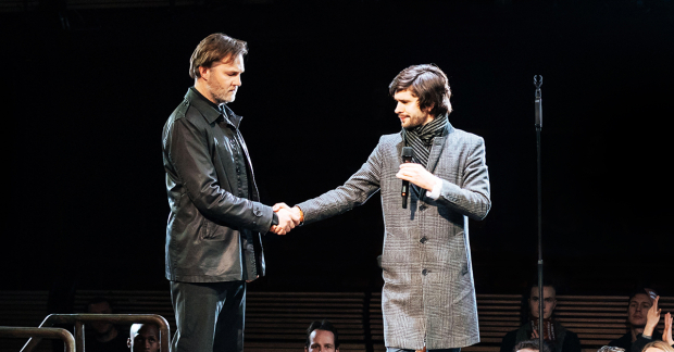 David Morrissey and Ben Whishaw in Julius Caesar