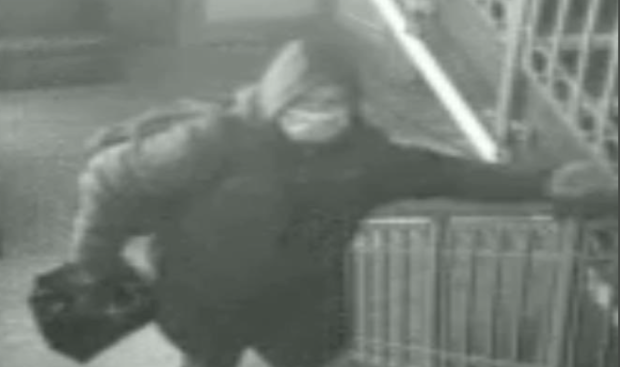 CCTV footage of the burglar 