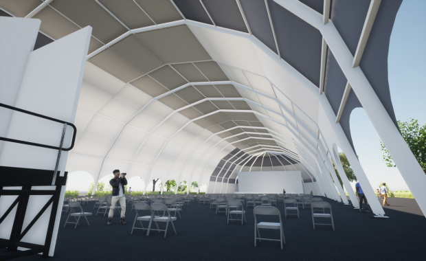 Impression of a performance venue to be used at Edinburgh Park 