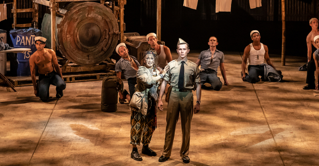 Joanna Ampil as Bloody Mary, Rob Houchen as Cable and the cast of &#39;South Pacific&#39;&#39;