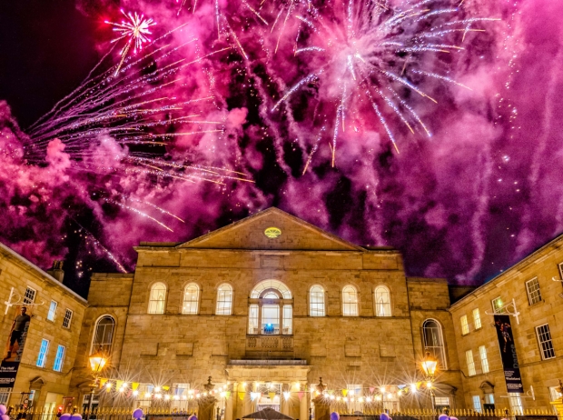The theatre with fireworks