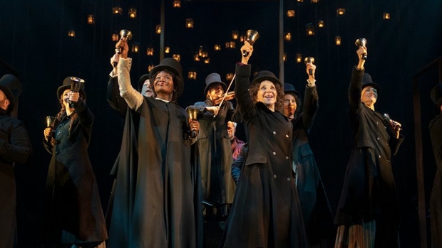 The Broadway company of A Christmas Carol