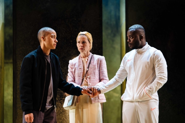 Cush Jumbo, Tara Ftizgerald and Jonathan Ajayi