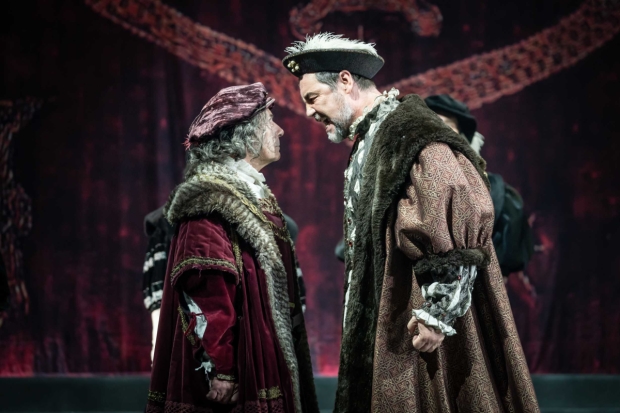 Nicholas Woodeson (Duke of Norfolk) and Nathaniel Parker (Henry VIII_