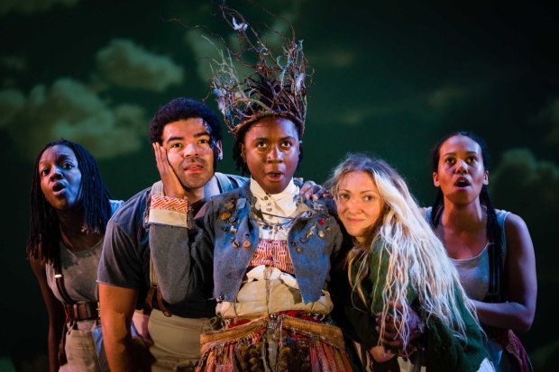 Kandaka Moore (Zillah), Ash Hunter (Heathcliff), Nandi Bhebhe (The Moor), Lucy McCormick (Cathy) and Witney White (Frances Earnshaw/Young Cathy)