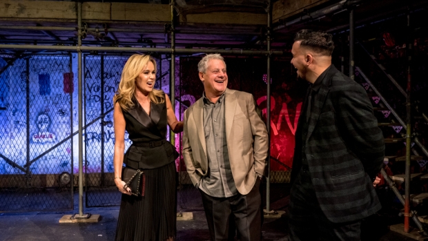 Amanda Holden, Cameron Mackintosh and Cleve September