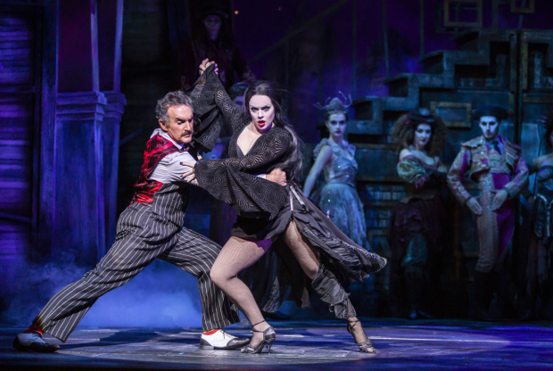 Cameron Blakely as Gomez Addams &amp; Joanne Clifton as Morticia Addams