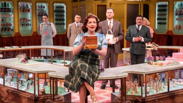 Alex Young (Amalia Balash) and the company of She Loves Me