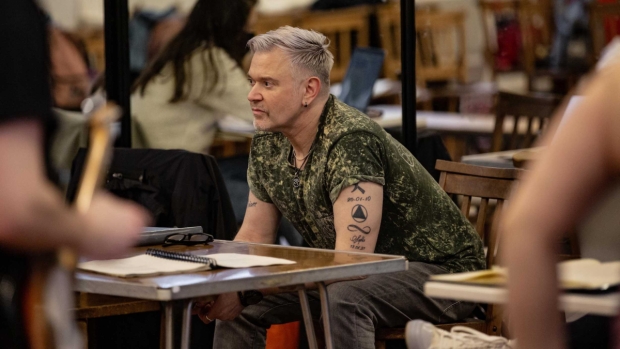 Darren Day in rehearsal for Footloose the Musical