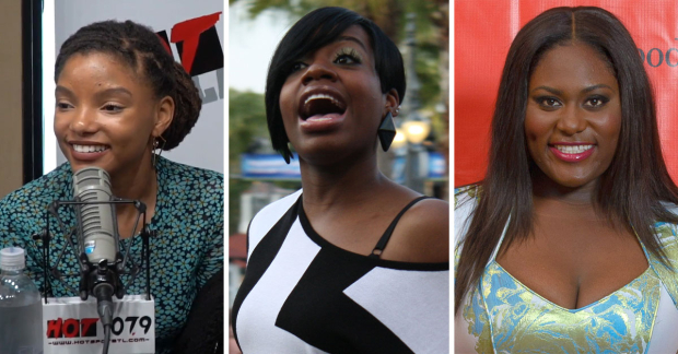 Halle Bailey, Fantasia Barrino and Danielle Brooks