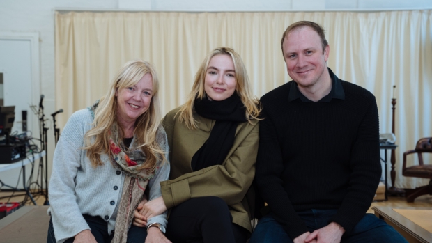 Playwright Suzie Miller, performer Jodie Comer and director Justin Martin