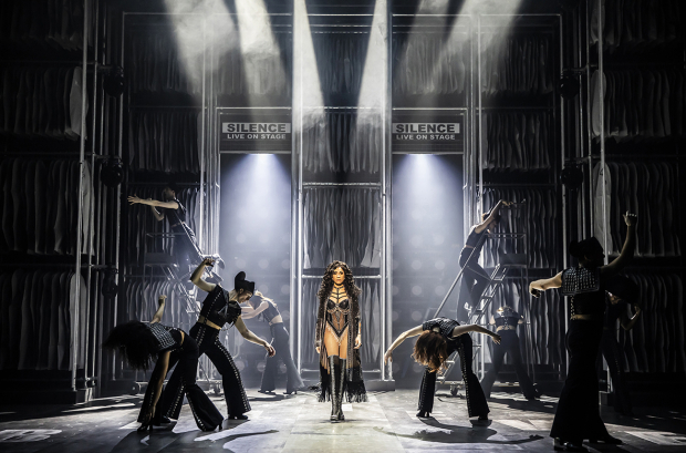 Debbie Kurup and the company of The Cher Show