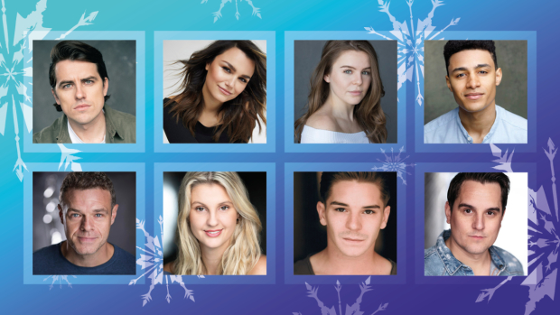 The lead cast for the new year of Frozen