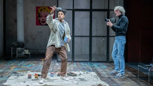 Jeremy Pope and Paul Bettany in The Collaboration at the Young Vic
