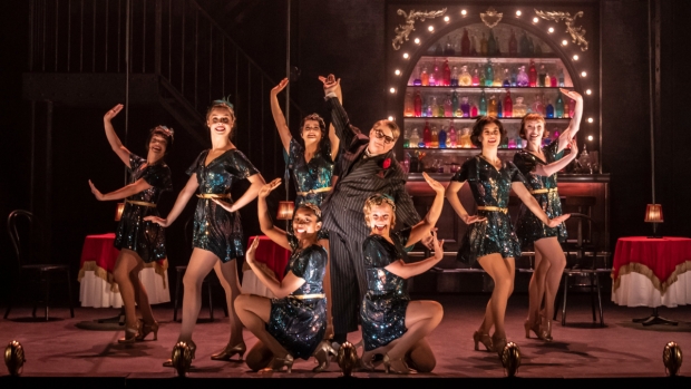 Albie Snelson and the company of Bugsy Malone