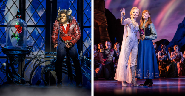 Shaq Taylor in Beauty and the Beast / Samantha Barks and Stephanie McKeon in Frozen