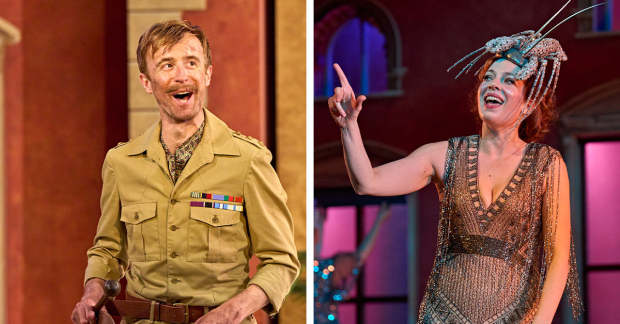 John Heffernan and Katherine Parkinson in Much Ado About Nothing