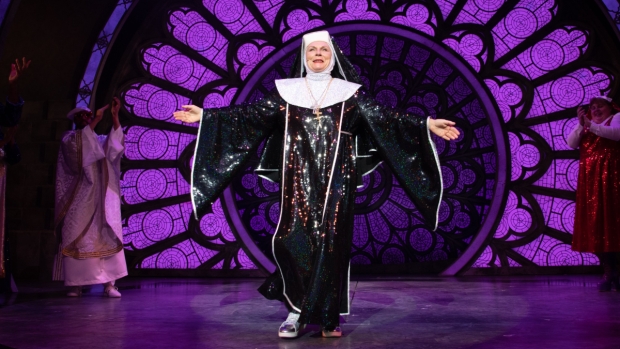Jennifer Saunders at the opening night of Sister Act