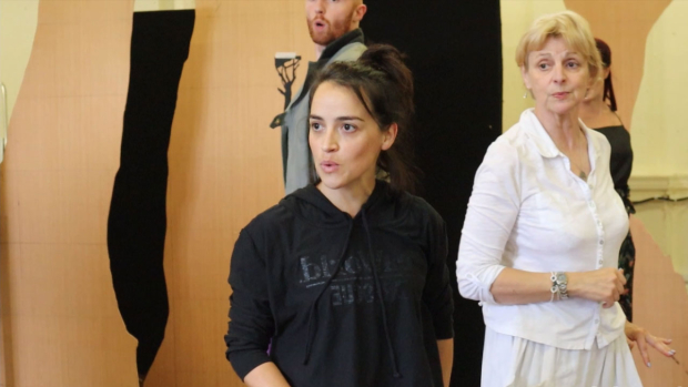 Audrey Brisson in rehearsal for Into the Woods