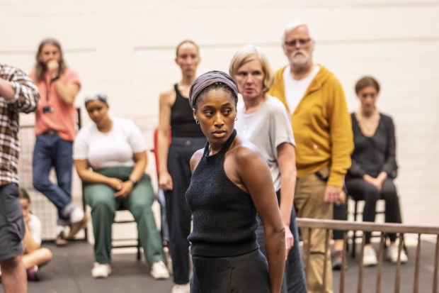 Sophia Brown and the company of The Crucible