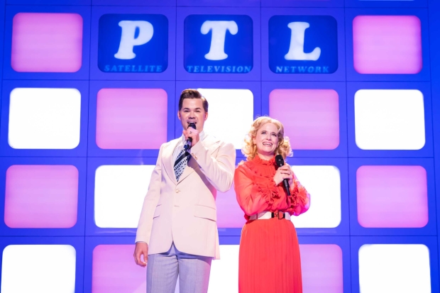 Andrew Rannells and Katie Brayben in Tammy Faye